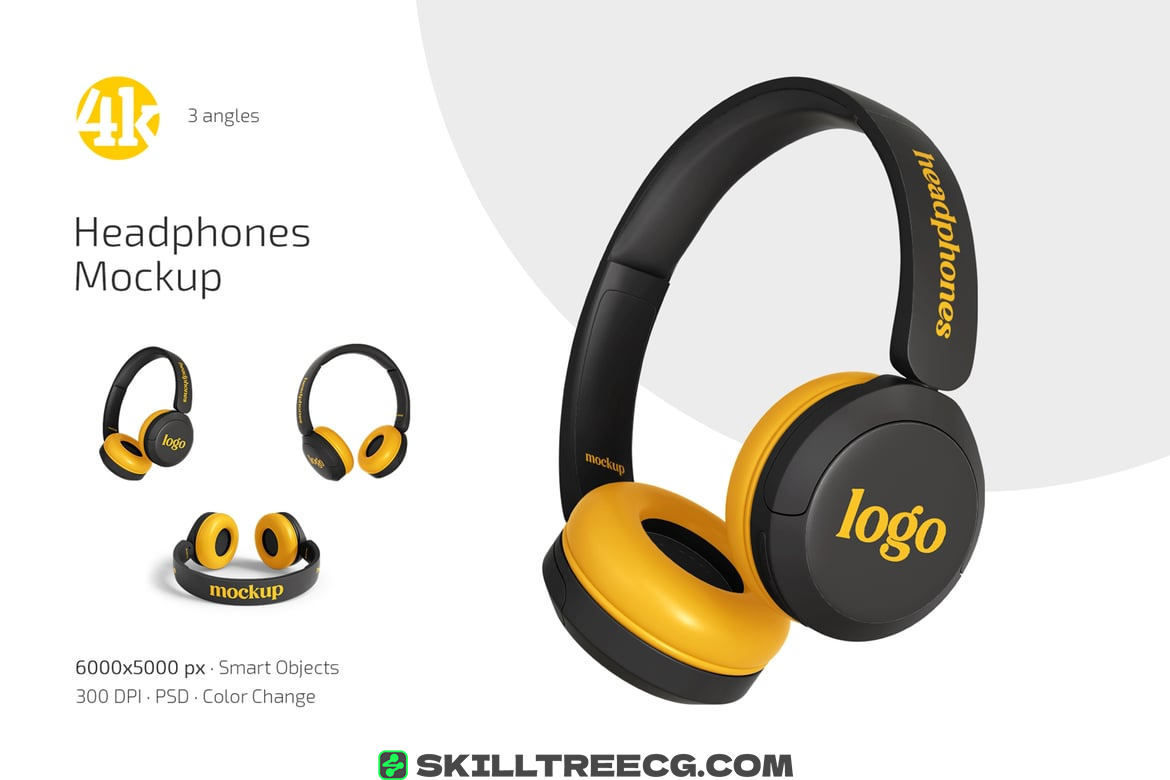 Headphones Mockup Set（670975）-技能树